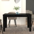 Τραπέζι Darlen Megapap χρώμα sencron black 125x72x74εκ.
