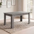 Denzel Megapap melamine table in anthracite color 120x80x76cm.