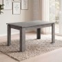 Denzel Megapap melamine table in anthracite color 120x80x76cm.