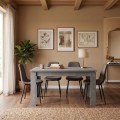 Denzel Megapap melamine table in anthracite color 120x80x76cm.
