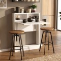 Bracke Megapap melamine wall mounded folding table in white color 70x15x96cm.