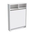 Bracke Megapap melamine wall mounded folding table in white color 70x15x96cm.