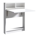 Bracke Megapap melamine wall mounded folding table in white color 70x15x96cm.