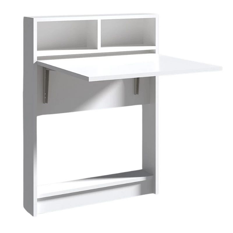 Bracke Megapap melamine wall mounded folding table in white color 70x15x96cm.