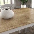 Fira Megapap melamine - MDF dining table in white - oak color 180x90x78cm.