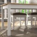 Fira Megapap melamine - MDF dining table in white - oak color 180x90x78cm.