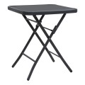 Lorento Megapap metal - tempered glass table in anthracite - black color 60x60x70cm.
