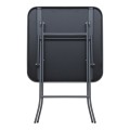 Lorento Megapap metal - tempered glass table in anthracite - black color 60x60x70cm.