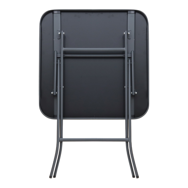 Lorento Megapap metal - tempered glass table in anthracite - black color 60x60x70cm.