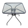 Moreno Megapap metal - tempered glass table in anthracite color 70x70x71cm.