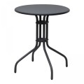 Palermo Megapap metal table in black color Ø60x70cm.