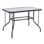 Toledo Megapap metal - tempered glass table in anthracite color 110x60x70cm.