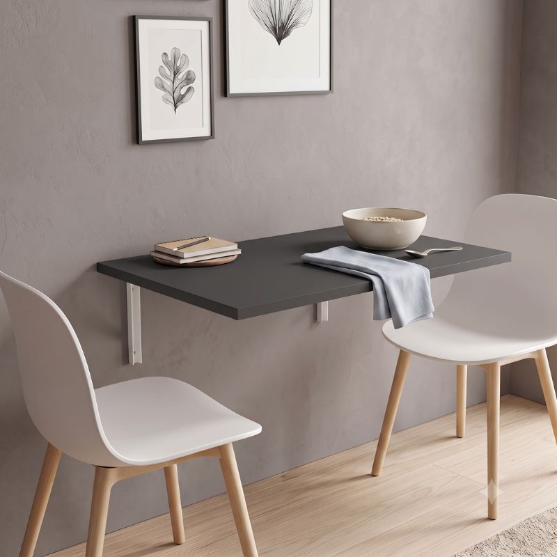Ravan Megapap Kitchen table - Desk wall-mounted folding color anthracite 72x45cm.