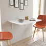 Ravan Megapap Kitchen table - Desk wall-mounted folding color white 72x45cm.