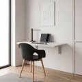 Ravan Megapap Kitchen table - Desk wall-mounted folding color white 72x45cm.