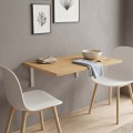 Ravan Megapap Kitchen table - Desk wall-mounted folding color sapphire oak 72x45cm.