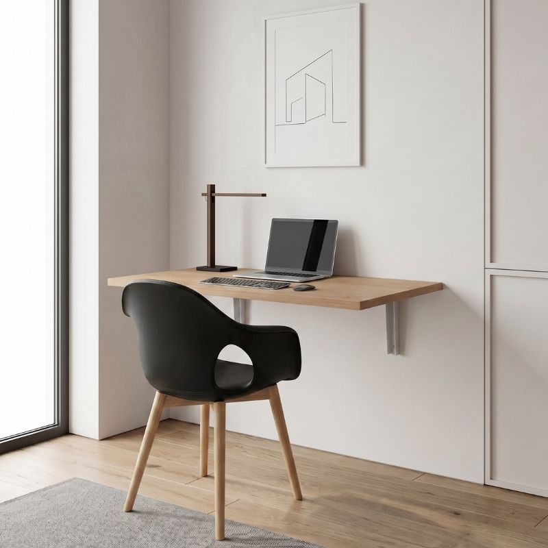 Ravan Megapap Kitchen table - Desk wall-mounted folding color sapphire oak 72x45cm.