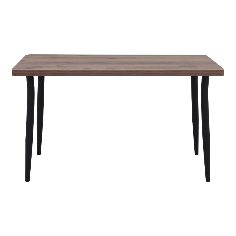 Levico Megapap Mdf/metallic table in smoked walnut color 130x75x75cm.