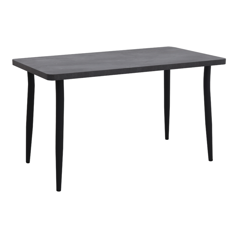 Levico Megapap Mdf/metallic table in dark grey concrete color 130x70x75cm.