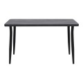 Levico Megapap Mdf/metallic table in dark grey concrete color 130x70x75cm.