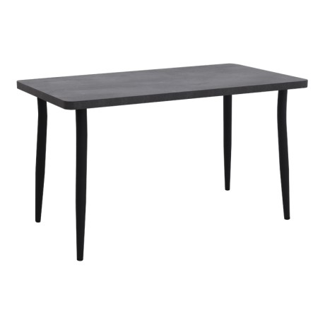 Levico Megapap Mdf/metallic table in dark grey concrete color 130x75x75cm.