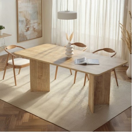 Τραπέζι Linza Megapap χρώμα honey oak 180x90x75εκ.