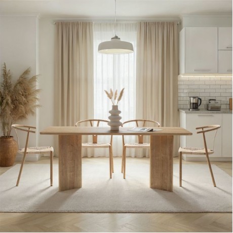 Τραπέζι Linza Megapap χρώμα honey oak 180x90x75εκ.