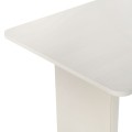 Linza Megapap melamine dining table in white wood color 180x90x75cm.