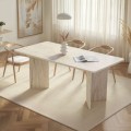 Τραπέζι Linza Megapap χρώμα travertine 180x90x75εκ.