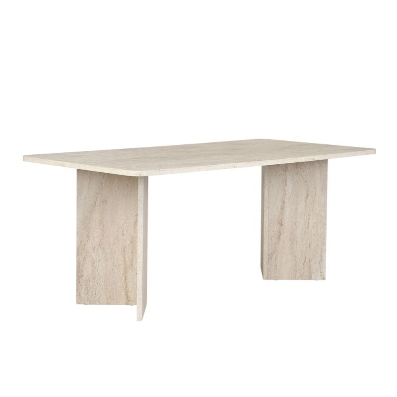 Τραπέζι Linza Megapap χρώμα travertine 180x90x75εκ.