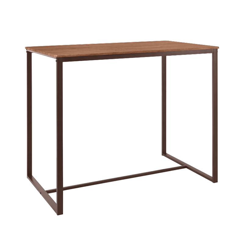 HENRY BAR Table 100x60cm Metal D.Brown/Walnut