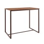 HENRY BAR Table 100x60cm Metal D.Brown/Walnut