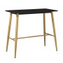 LAVIDA Bar Table 120x60 Metal Natural, Black