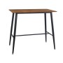 LAVIDA Bar Table 120x60 Metal Black, Antique Oak