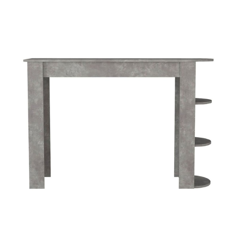 Vigne Megapap melamine bar table in concrete grey color 150x51.6x101.8cm.