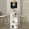 Vigne Megapap melamine bar table in white marble color 150x51.6x101.8cm.