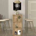 Vigne Megapap melamine bar table in sepet oak color 150x51.6x101.8cm.