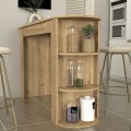 Vigne Megapap melamine bar table in sepet oak color 150x51.6x101.8cm.