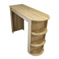 Vigne Megapap melamine bar table in sepet oak color 150x51.6x101.8cm.