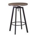 YORK BAR Table Metal Dark Brown/Walnut