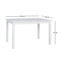 NATURALE Table 80x120cm Mdf White