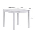 NATURALE Table 80x80cm Mdf White