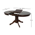 NIRVANA Table D106+30cm Walnut