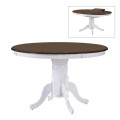 NIRVANA Table D106+30cm White/Walnut