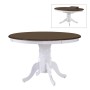 NIRVANA Table D106+30cm White/Walnut