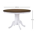 NIRVANA Table D106 White/Walnut