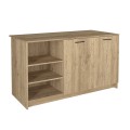Peres Megapap melamine island kitchen cabinet in sepet oak color 150x70x91.8cm.