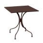 PARK Table 70x70cm Steel Sand Brown