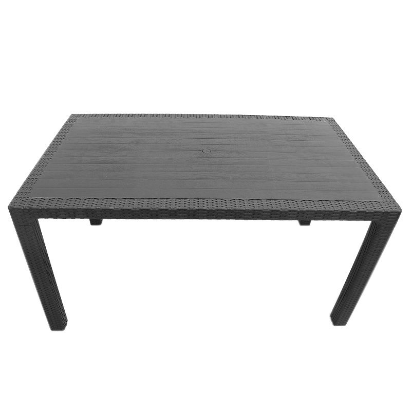Kalan Megapap polypropylene table in anthracite color 150x90x75cm.