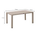 Kalan Megapap polypropylene table in cappuccino color 150x90x75cm.